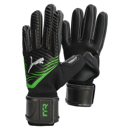 Black-Green - Side - Puma Unisex Adult Future Goalkeeper Gloves