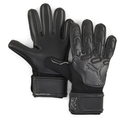 Black-Silver - Front - Puma Unisex Adult Future Goalkeeper Gloves