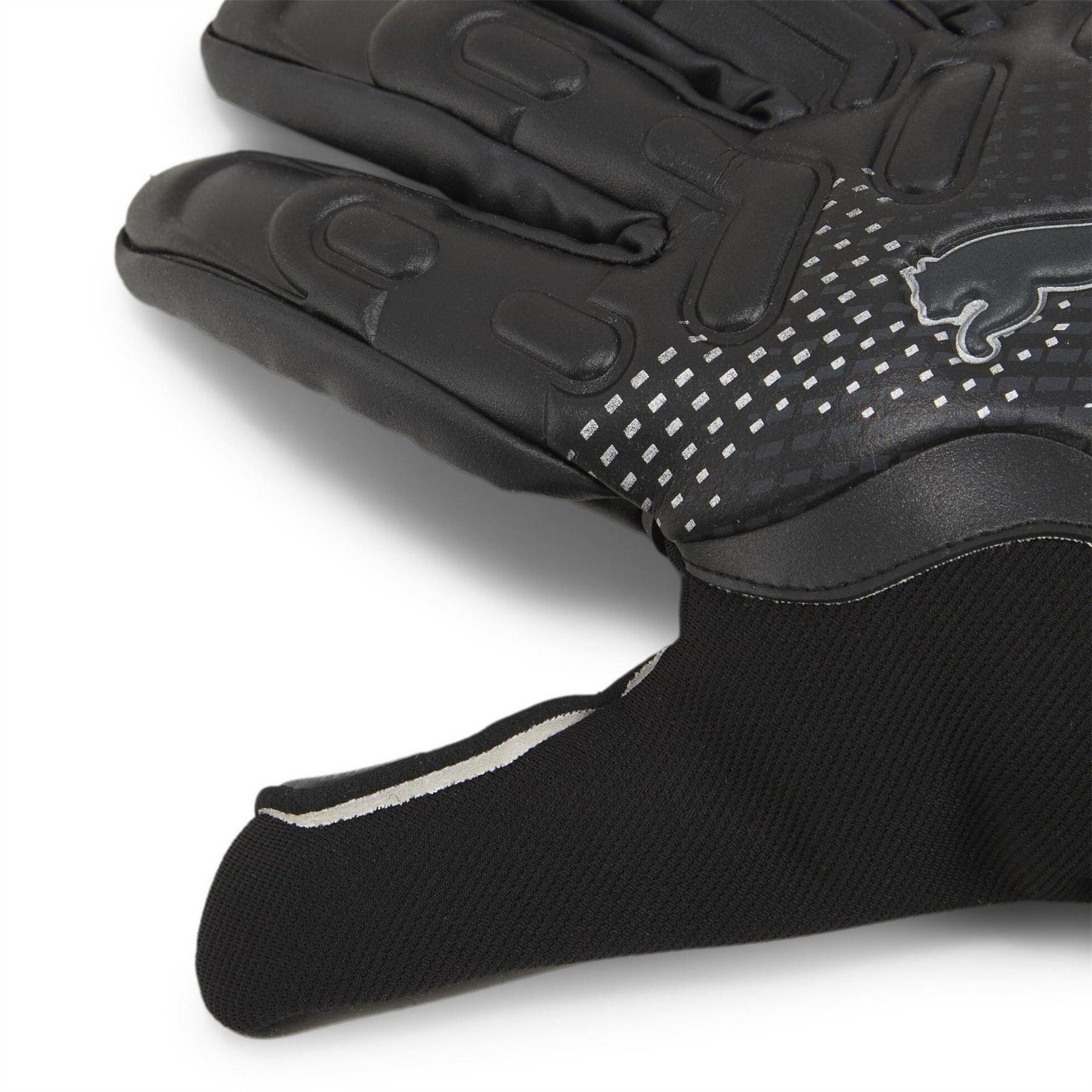 Black-Silver - Back - Puma Unisex Adult Future Goalkeeper Gloves