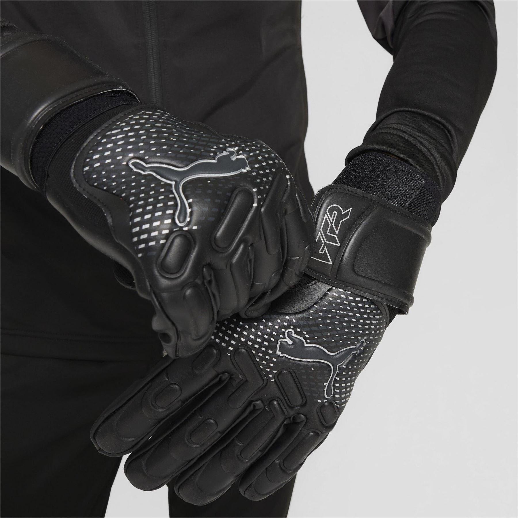 Black-Silver - Pack Shot - Puma Unisex Adult Future Goalkeeper Gloves