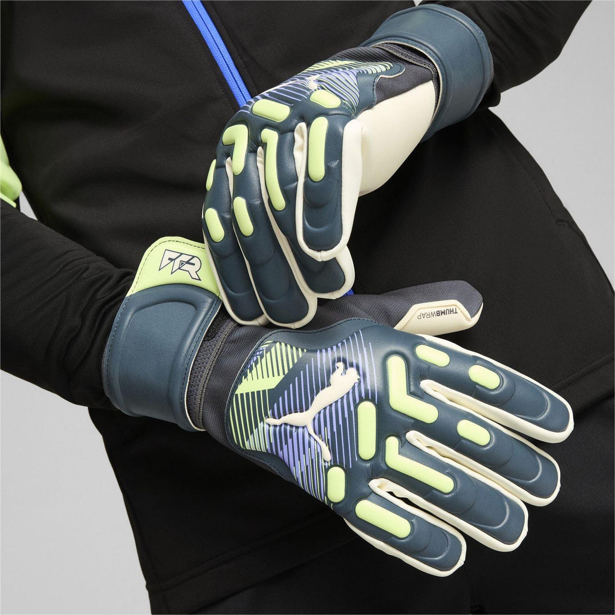 Grey-Green - Pack Shot - Puma Unisex Adult Future Goalkeeper Gloves