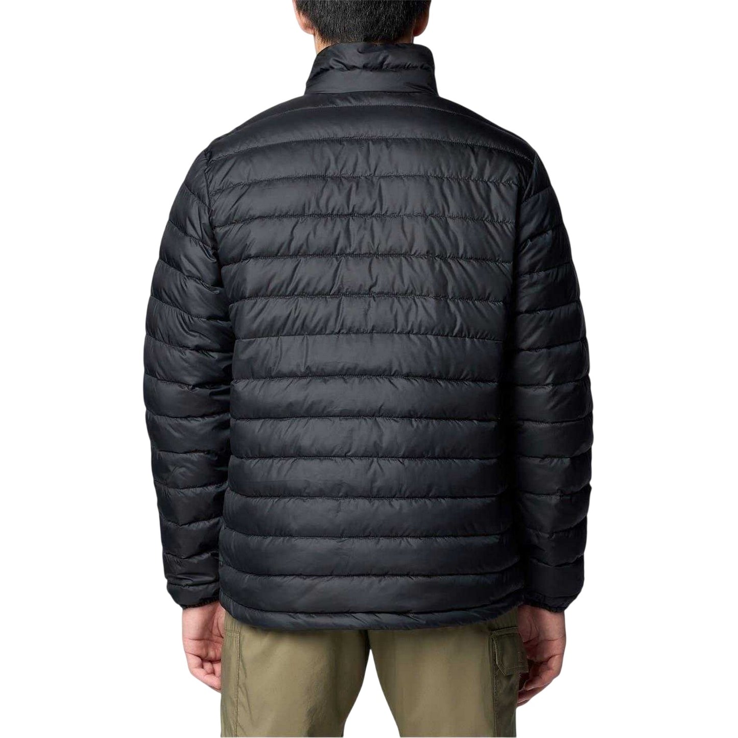 Black - Back - Columbia Mens Fosters Patterned Insulated Insulated Puffer Jacket