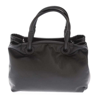 Black - Back - Emporio Armani Faux Leather Tote Bag