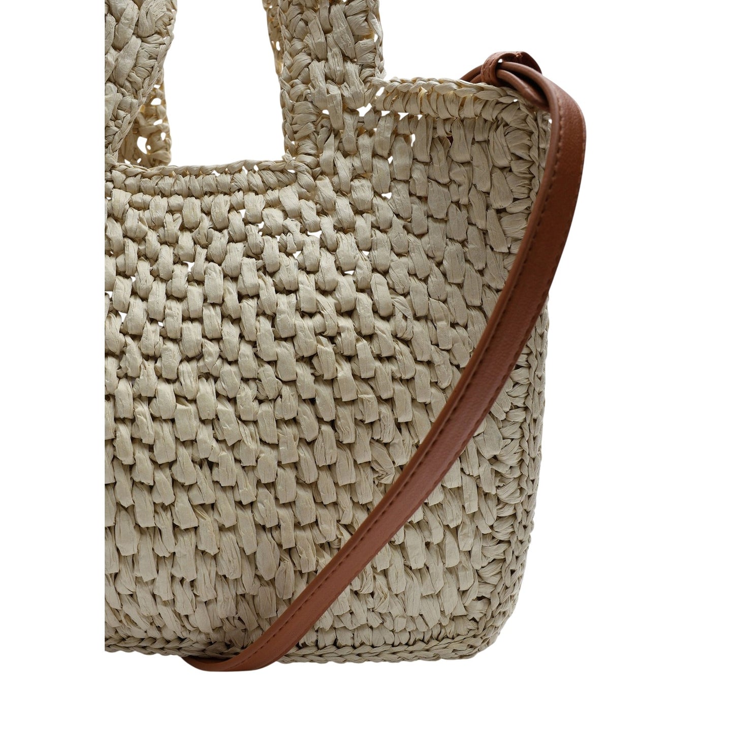 Natural-Raffia - Back - Where's That From Vivid Raffia Tote Bag