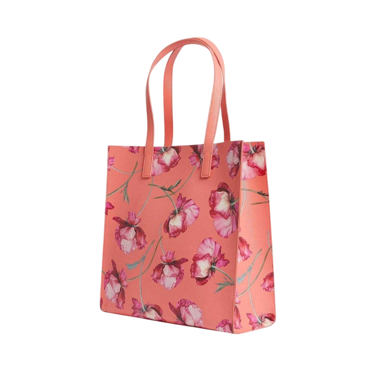 Coral - Back - Ted Baker Soocon Large Leather Shopper Bag