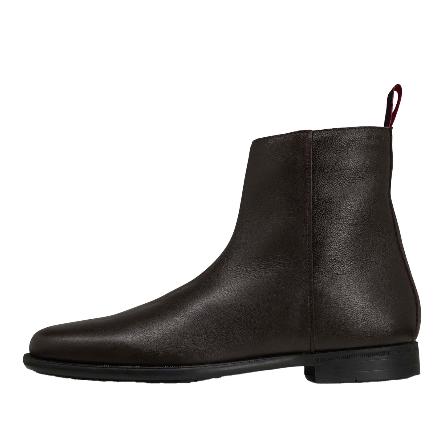 Brown - Back - Hugo Mens Kyron Leather Chelsea Boots