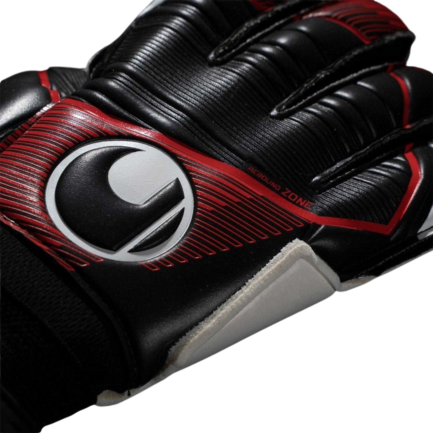 Black-Red-White - Lifestyle - UHL Sport Childrens-Kids Powerline Soft Goalkeeper Gloves