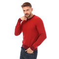 Red - Side - Boss Mens Kapoko Knitted Cotton Sweatshirt