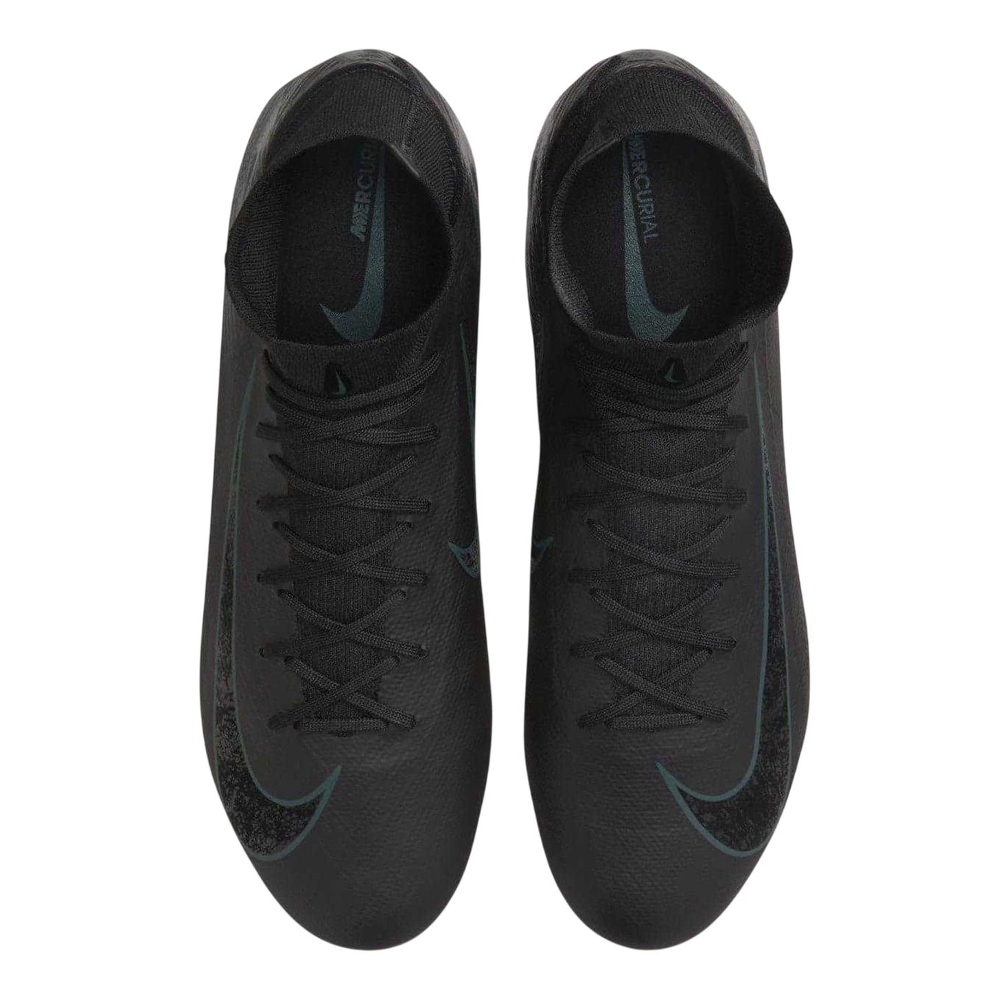 Black-Green - Side - Nike Unisex Adult Mercurial Firm Ground Football Boots