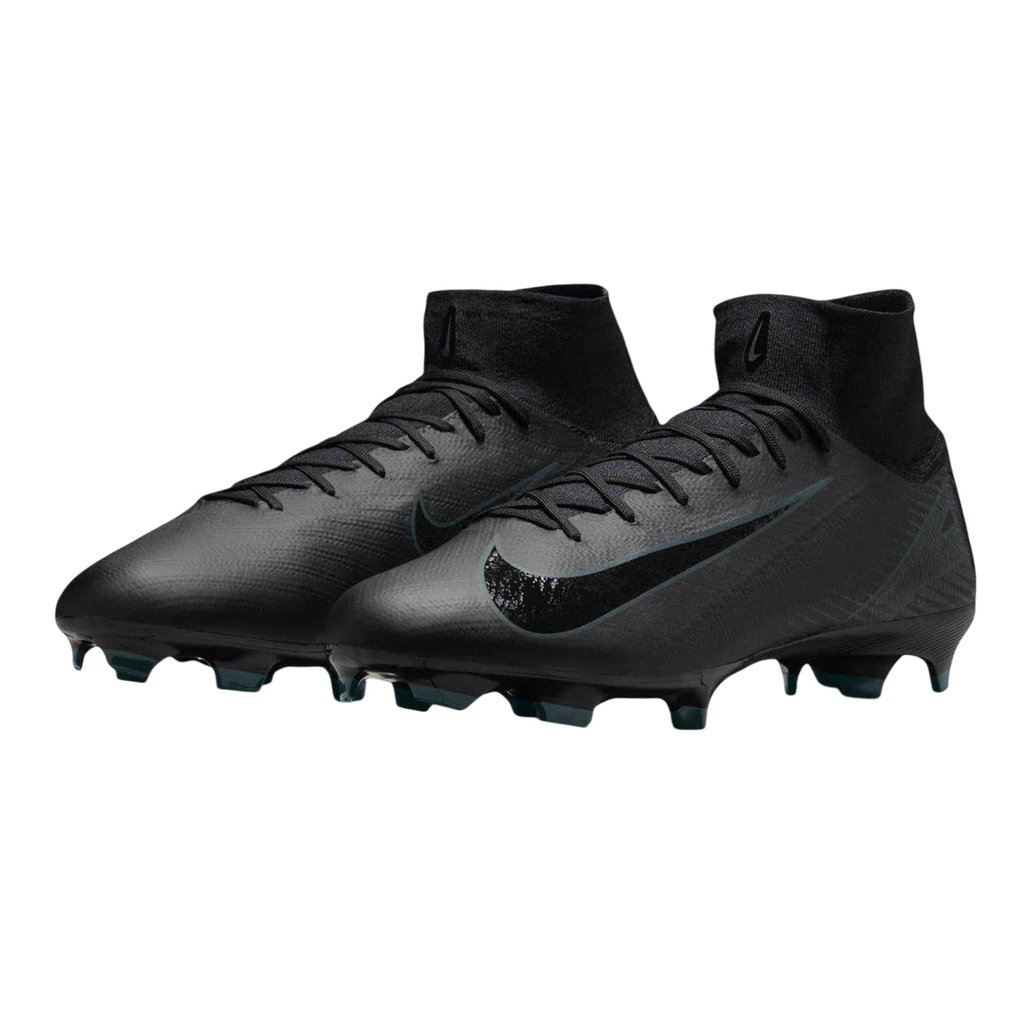 Black-Green - Pack Shot - Nike Unisex Adult Mercurial Firm Ground Football Boots