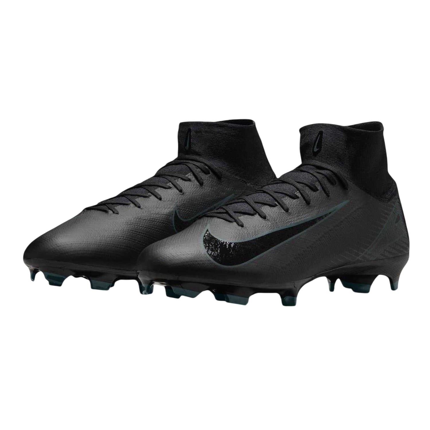 Black-Green - Pack Shot - Nike Unisex Adult Mercurial Firm Ground Football Boots