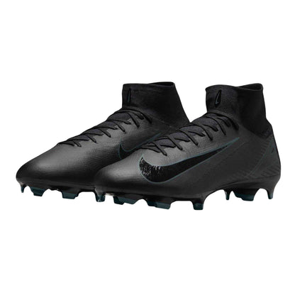 Black-Green - Pack Shot - Nike Unisex Adult Mercurial Firm Ground Football Boots