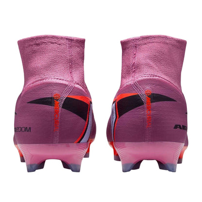Pink-Black - Back - Nike Unisex Adult Mercurial Firm Ground Football Boots