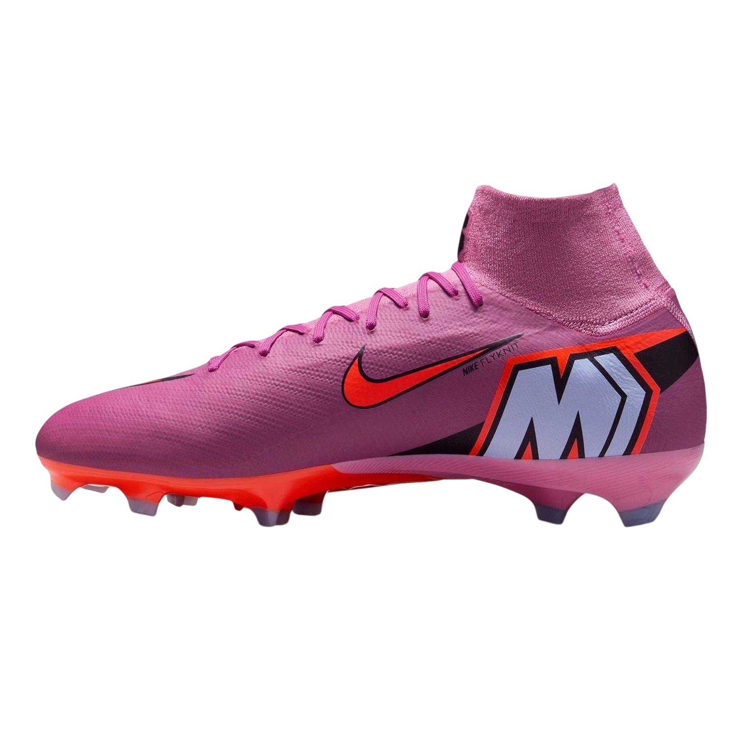 Pink-Black - Side - Nike Unisex Adult Mercurial Firm Ground Football Boots