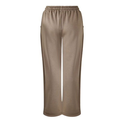 Taupe - Back - I Saw It First Womens-Ladies Jersey Relaxed Fit Jogging Bottoms
