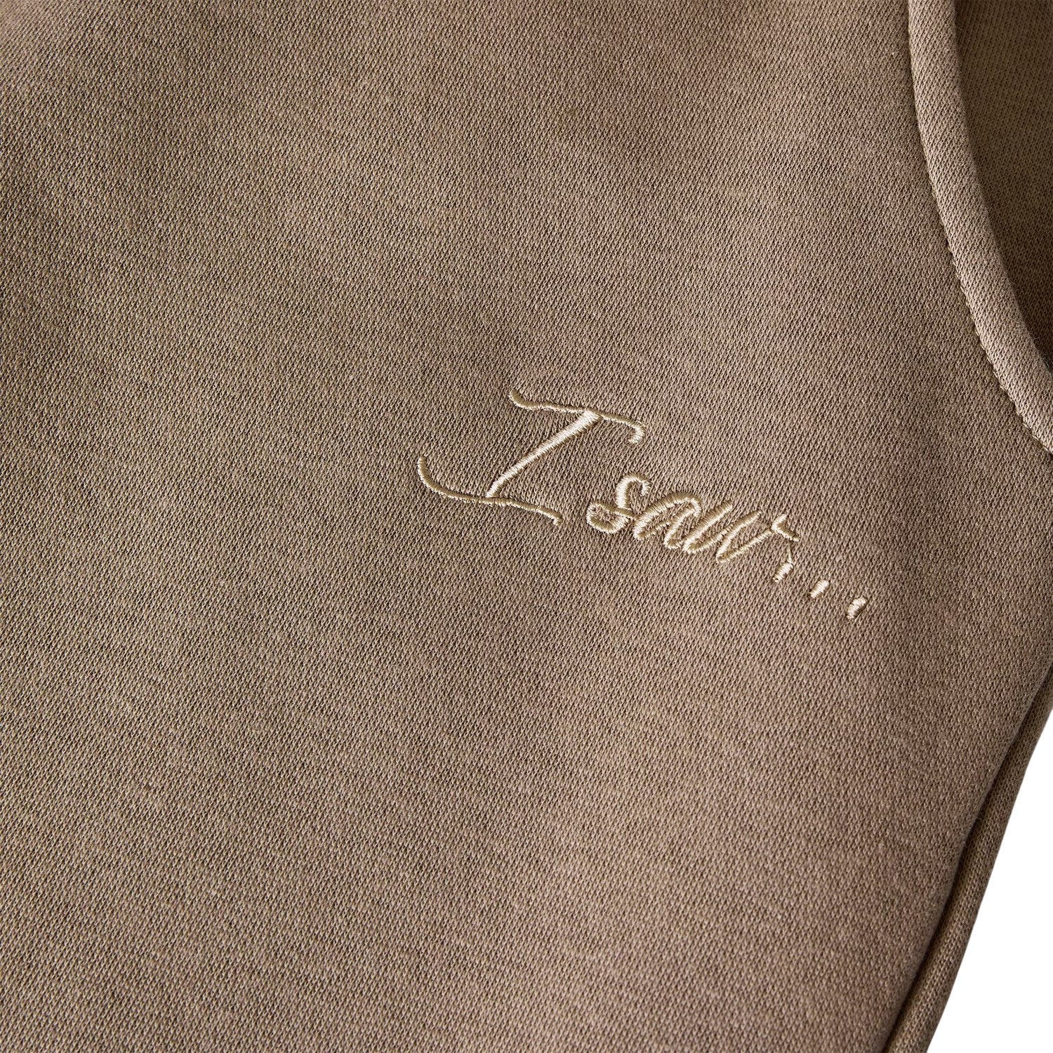 Taupe - Side - I Saw It First Womens-Ladies Jersey Relaxed Fit Jogging Bottoms