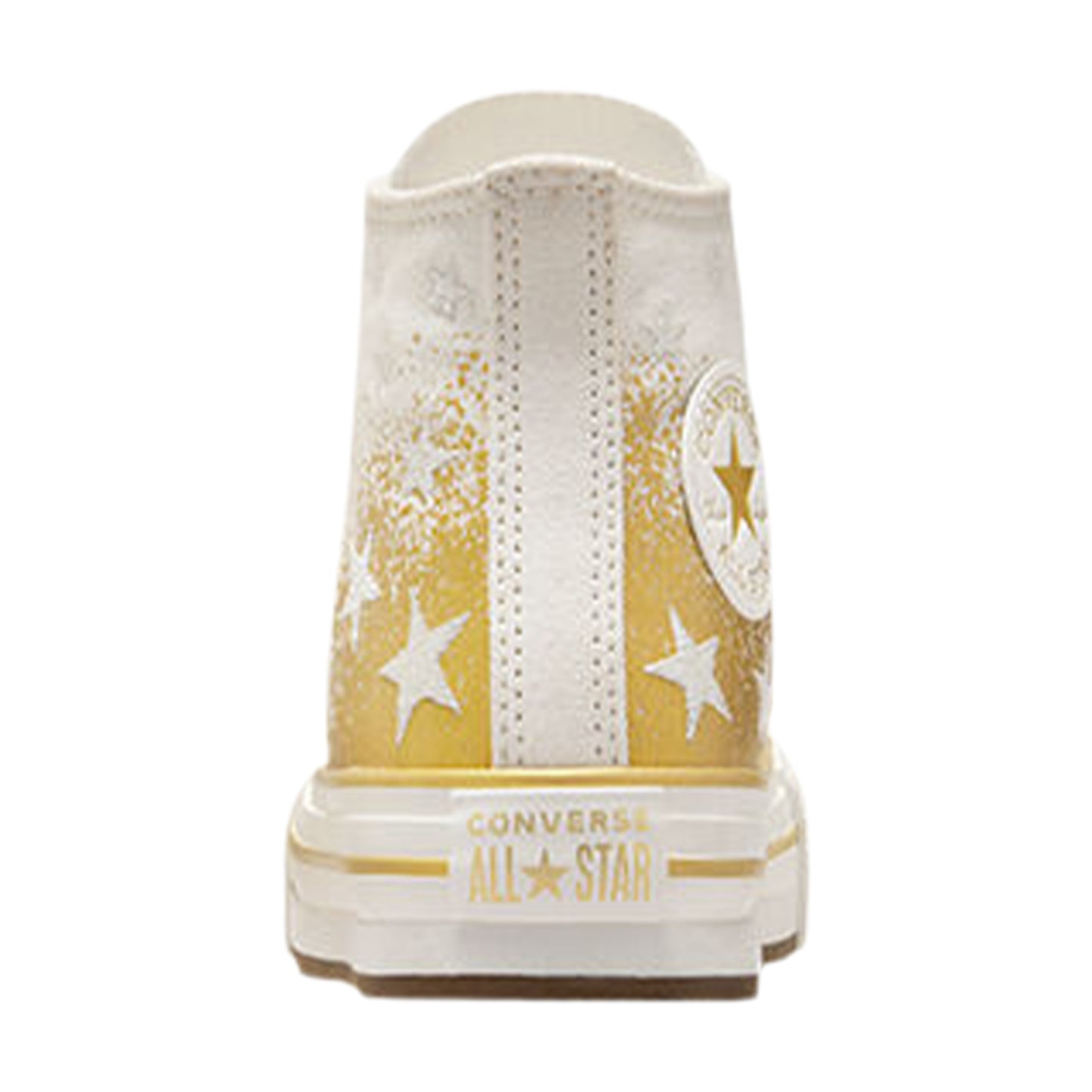 White-Egret White - Back - Converse Womens-Ladies Chuck Classic High Top Trainers