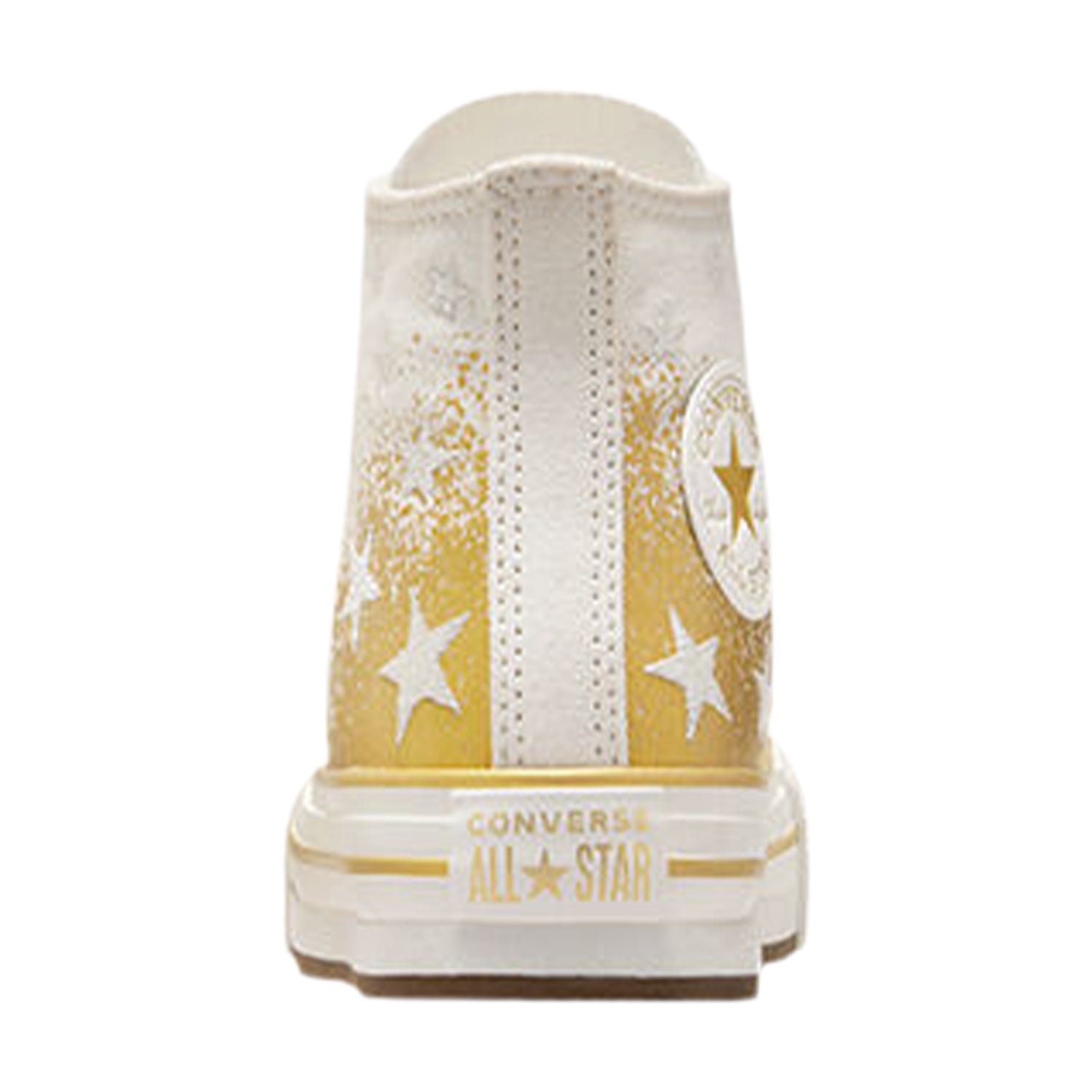 White-Egret White - Back - Converse Womens-Ladies Chuck Classic High Top Trainers