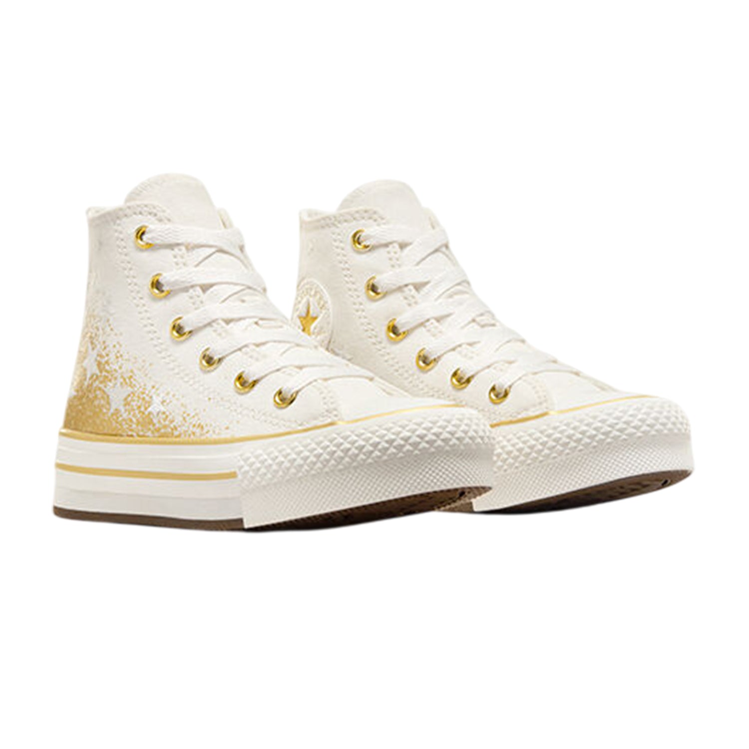 White-Egret White - Lifestyle - Converse Womens-Ladies Chuck Classic High Top Trainers