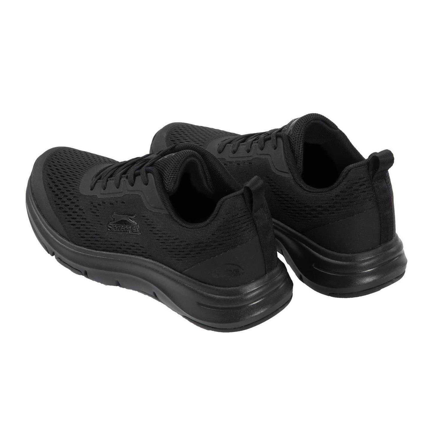 Black - Back - Slazenger Womens-Ladies Mesh Running Trainers