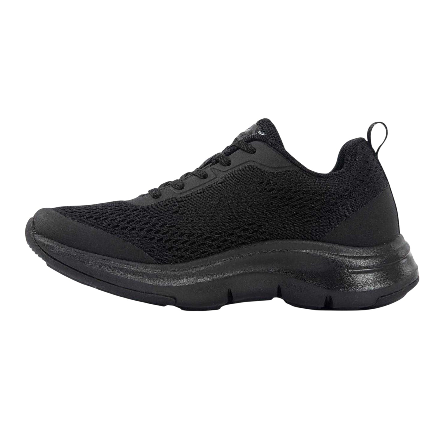 Black - Side - Slazenger Womens-Ladies Mesh Running Trainers