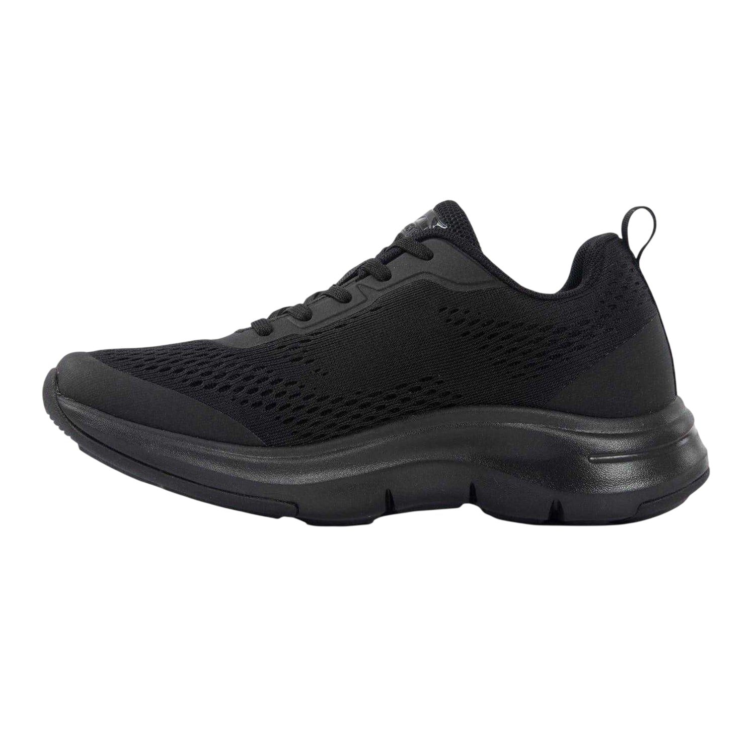 Black - Side - Slazenger Womens-Ladies Mesh Running Trainers