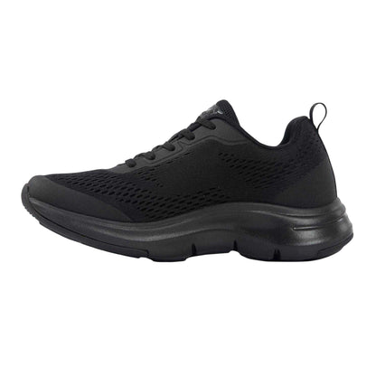 Black - Side - Slazenger Womens-Ladies Mesh Running Trainers