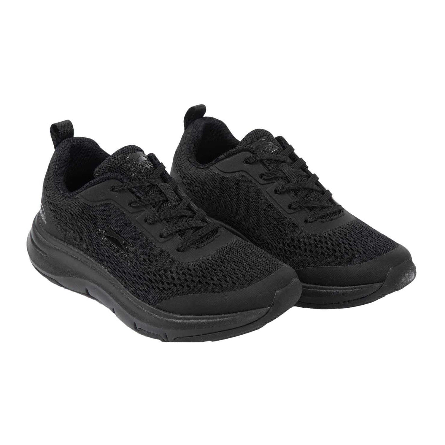 Black - Lifestyle - Slazenger Womens-Ladies Mesh Running Trainers
