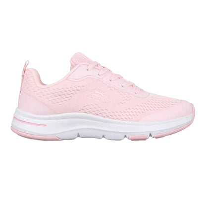 Pink-White - Front - Slazenger Womens-Ladies Mesh Running Trainers
