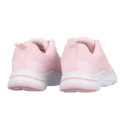 Pink-White - Back - Slazenger Womens-Ladies Mesh Running Trainers