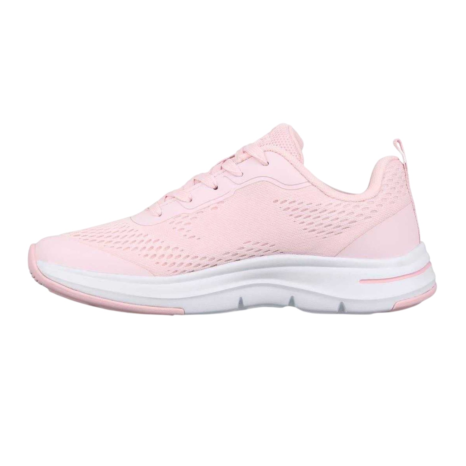 Pink-White - Side - Slazenger Womens-Ladies Mesh Running Trainers