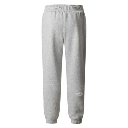 Grey Heather - Back - The North Face Childrens-Kids Fleece Tapered Jogging Bottoms