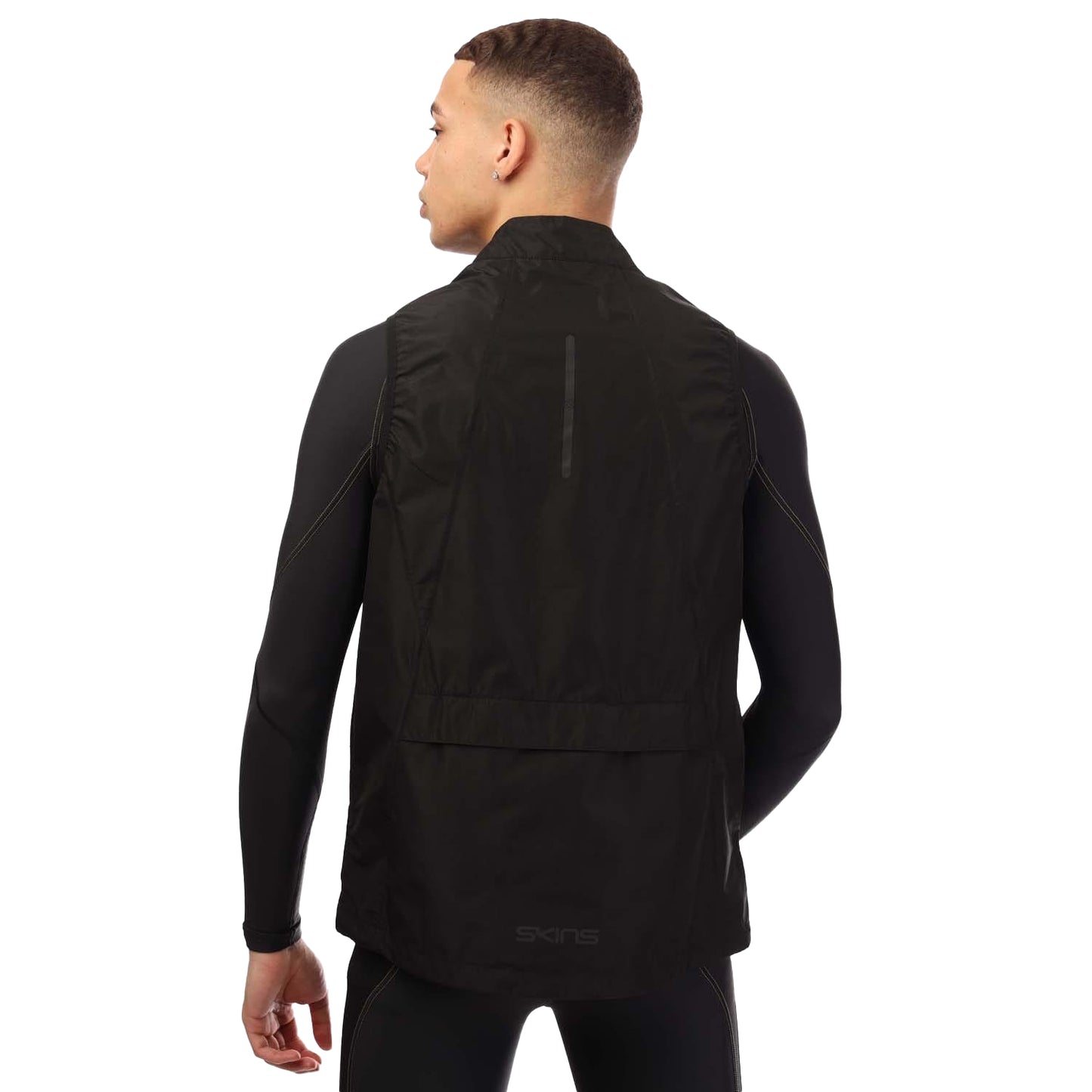 Black - Back - Skins Mens Series-3 Running Gilet
