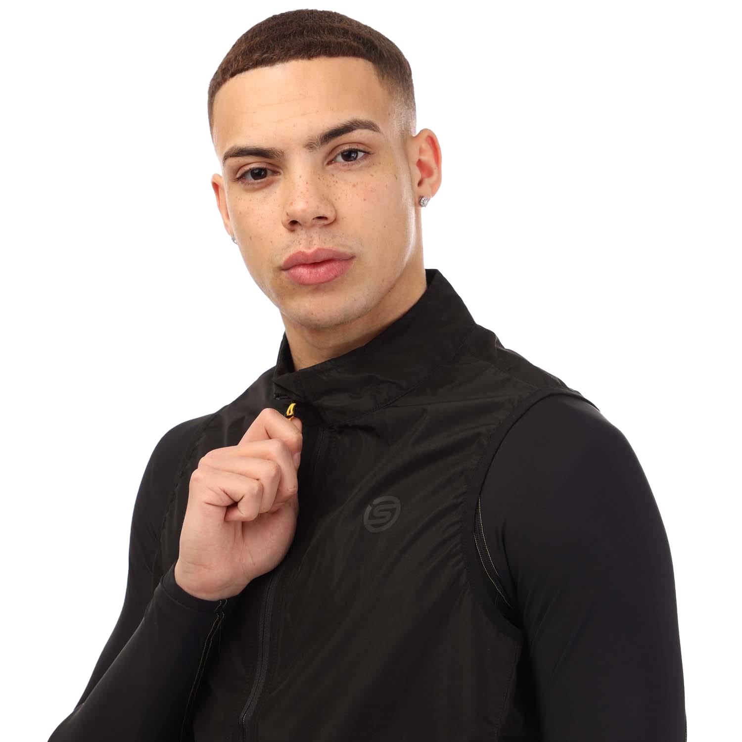 Black - Side - Skins Mens Series-3 Running Gilet