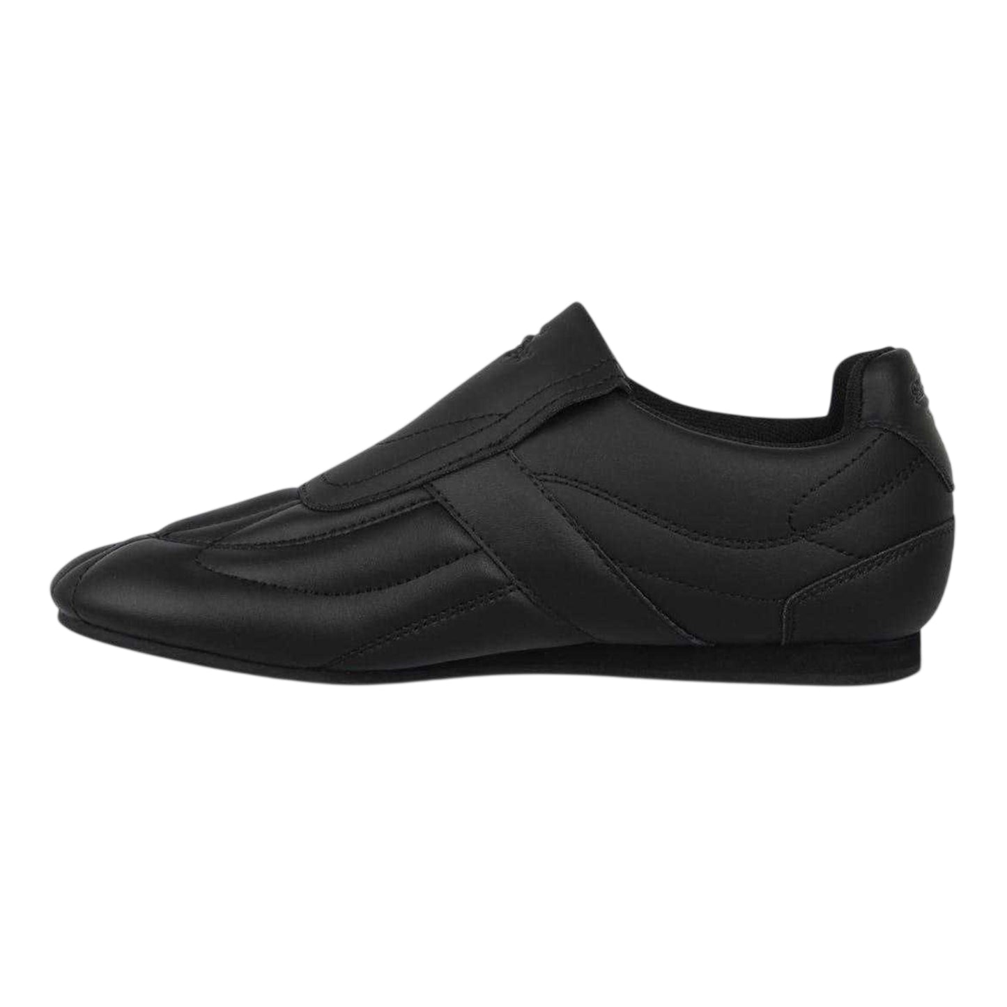 Black-Charcoal - Side - Slazenger Childrens-Kids Warrior Leather Flat Trainers