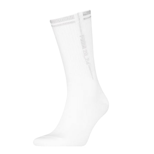 White - Front - Puma Mens Glow Crew Socks