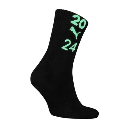 Black - Back - Puma Unisex Adult Glow 99 Crew Socks