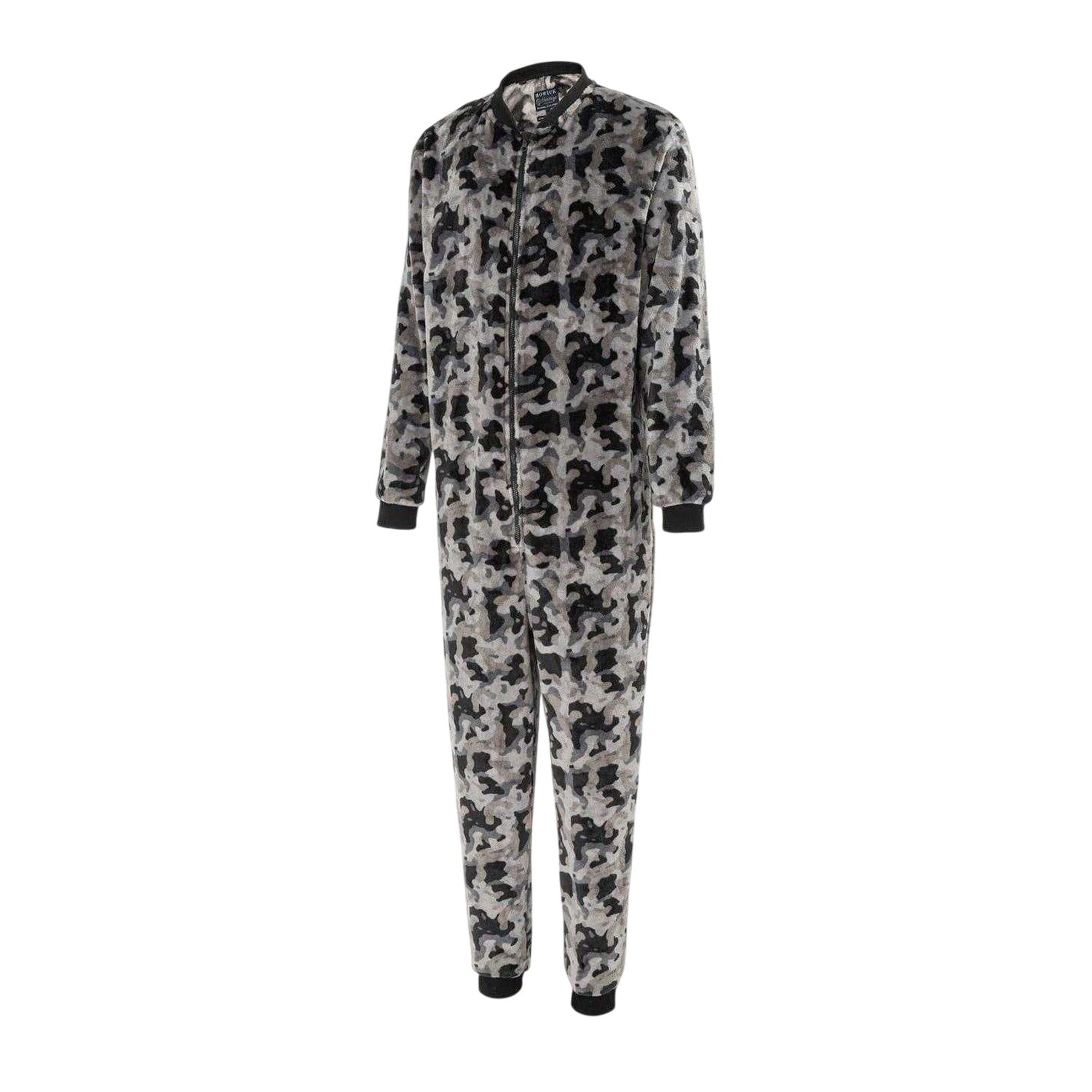 Grey Camo - Side - Howick Mens Camouflage Bodysuit