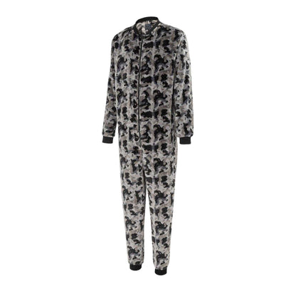 Grey Camo - Side - Howick Mens Camouflage Bodysuit