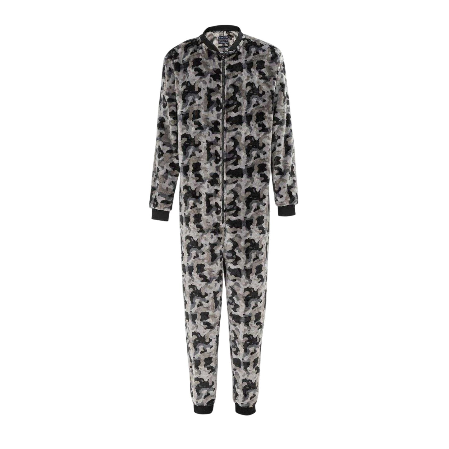 Grey Camo - Front - Howick Mens Camouflage Bodysuit