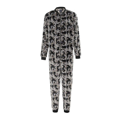 Grey Camo - Front - Howick Mens Camouflage Bodysuit