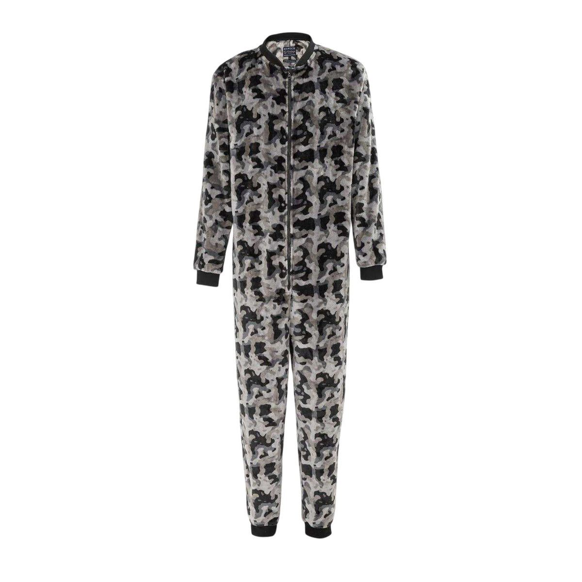 Grey Camo - Front - Howick Mens Camouflage Bodysuit