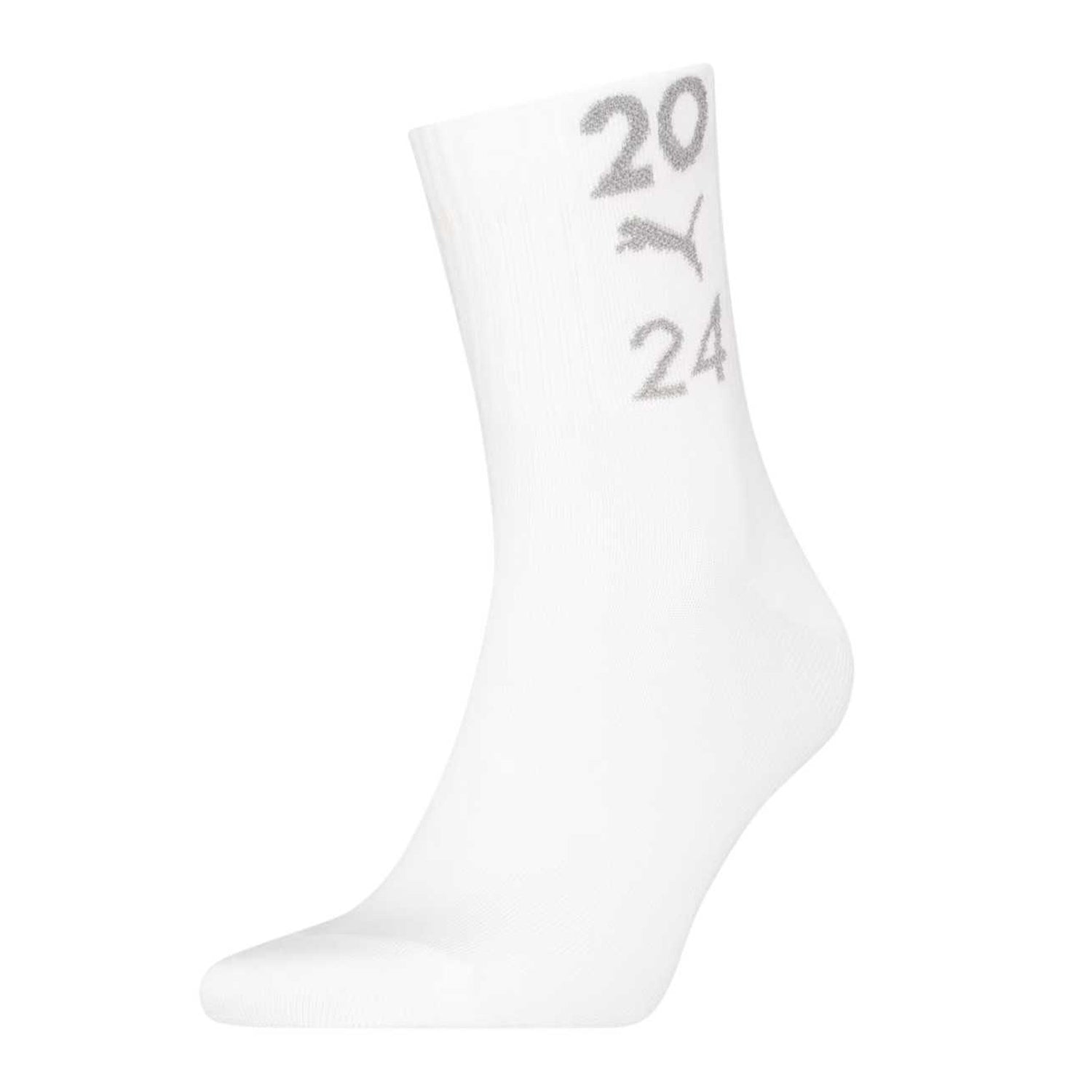 White - Front - Puma Womens-Ladies Glow 99 Crew Socks