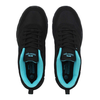 Black-Blue - Lifestyle - Slazenger Womens-Ladies Mesh Flat Trainers