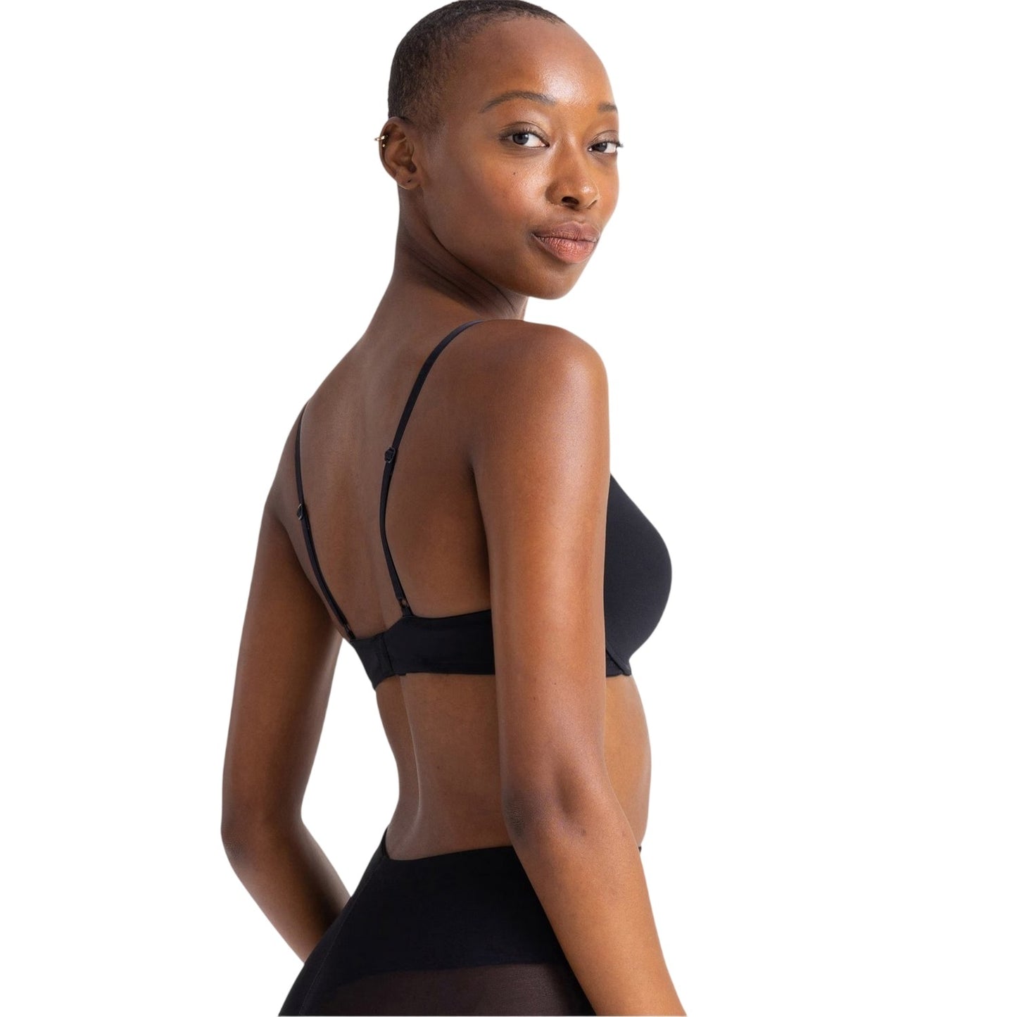 Black - Side - Dorina Womens-Ladies Underwired Bra