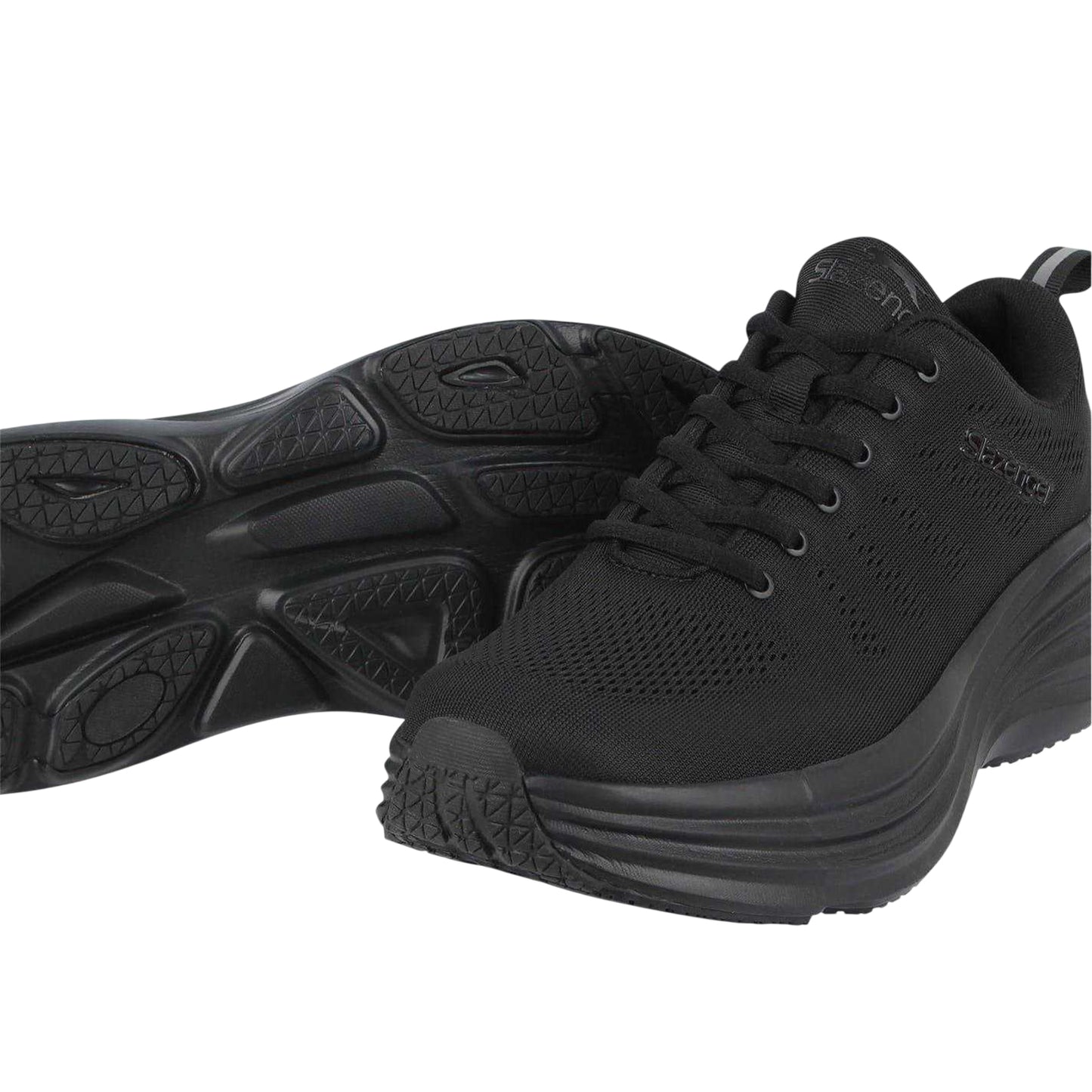 Black - Side - Slazenger Mens Mesh Trainers
