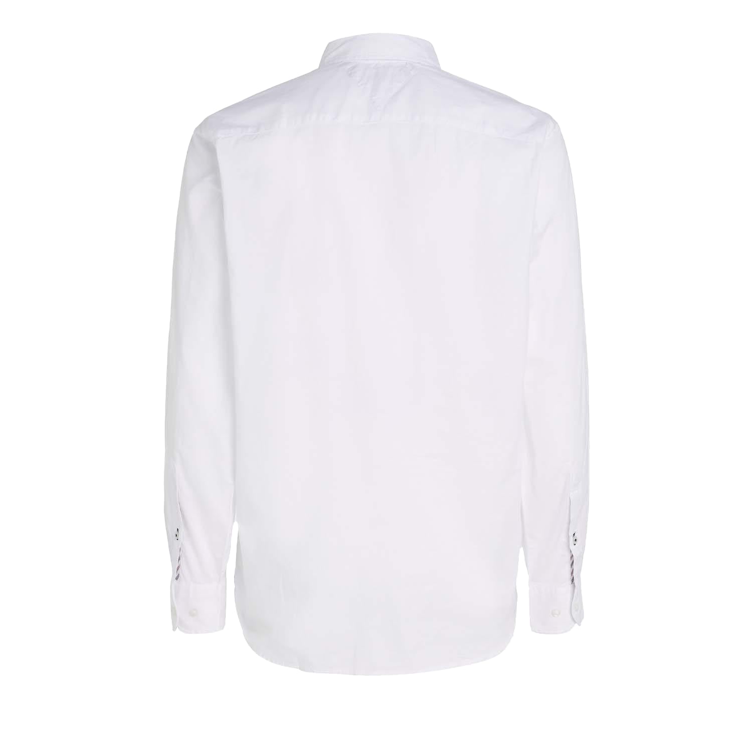 White - Back - Tommy Hilfiger Mens Core Flex Poplin Shirt
