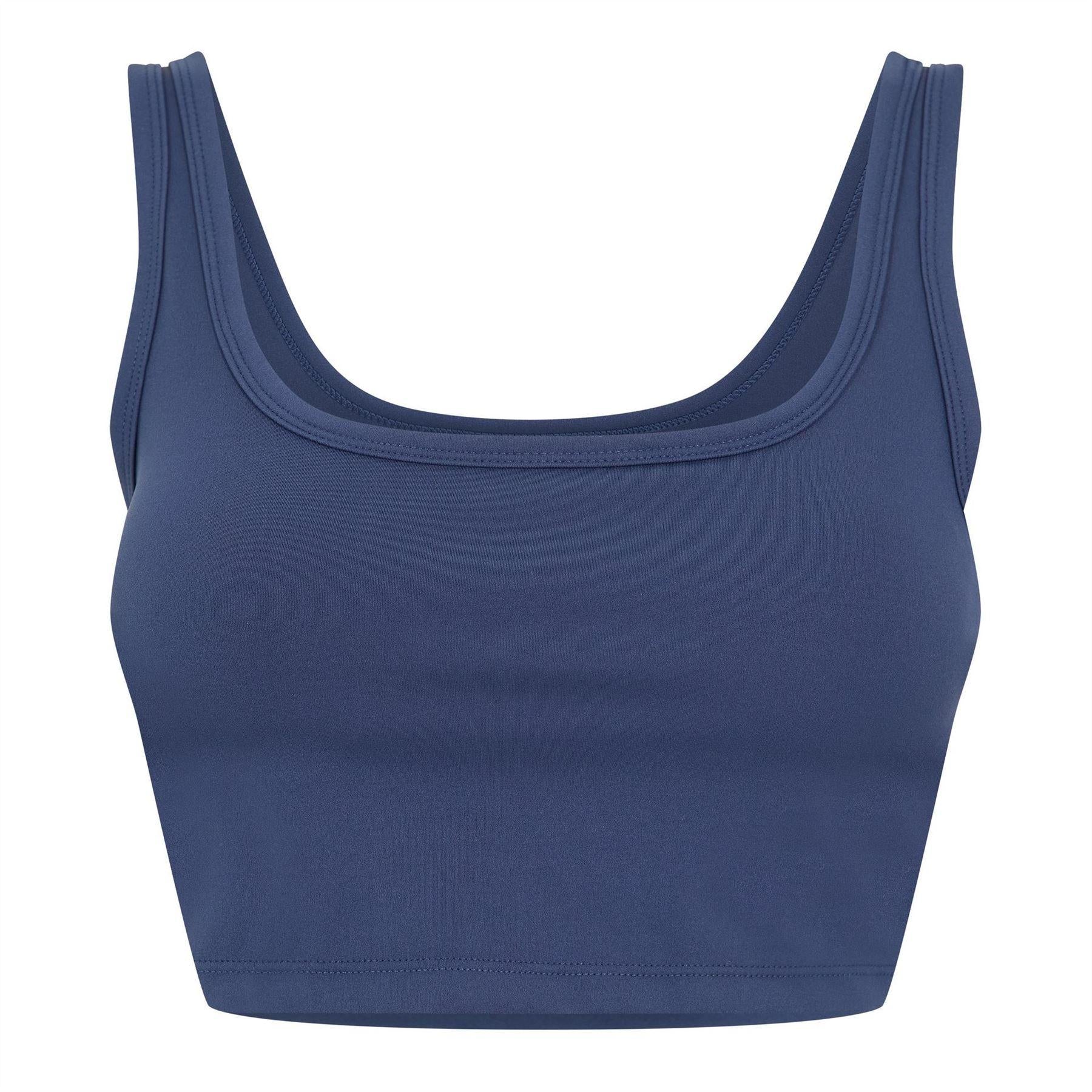 Dark Navy - Front - Couture Womens-Ladies Jersey Sports Bra