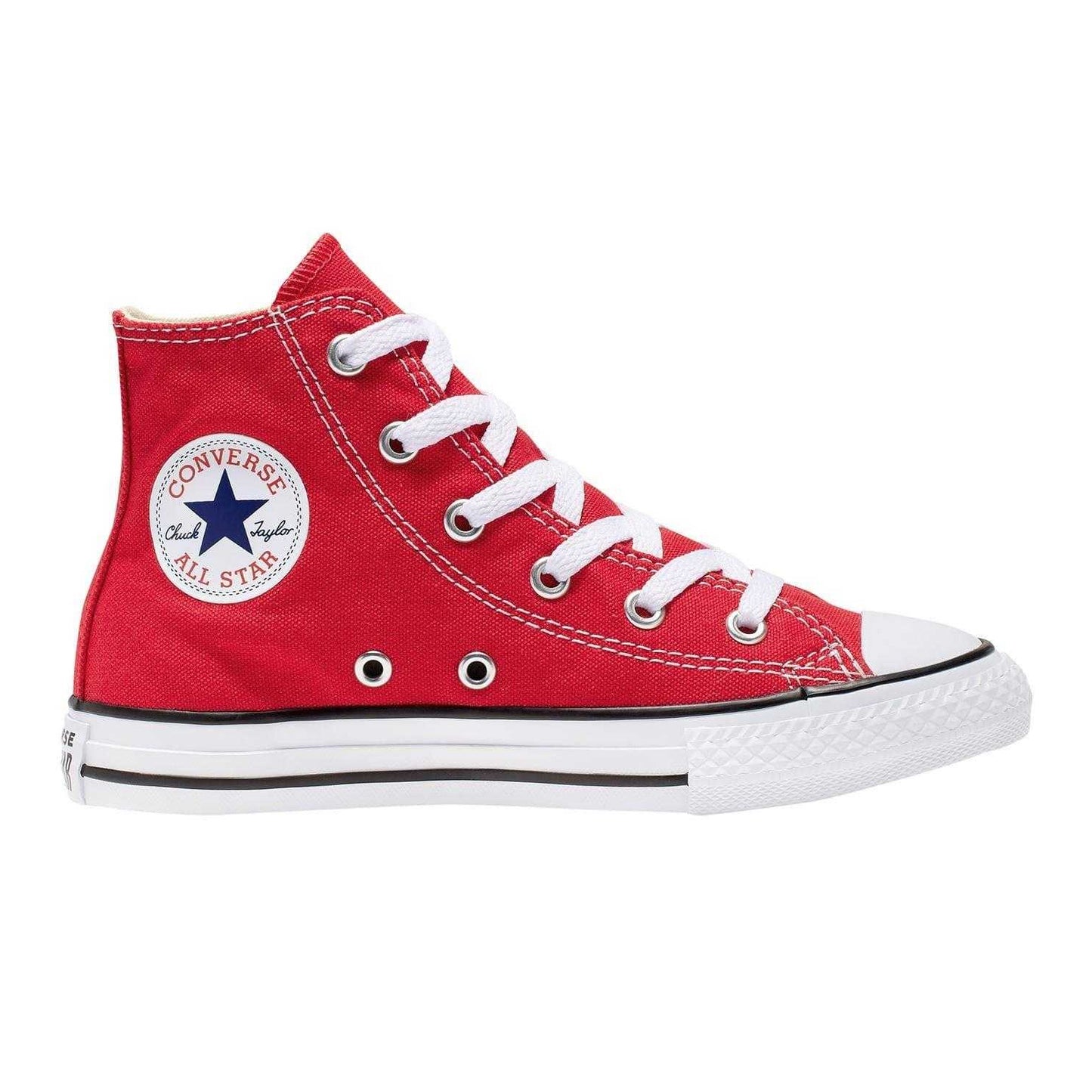 Red - Front - Converse Childrens-Kids Chuck Canvas High Cut Trainers
