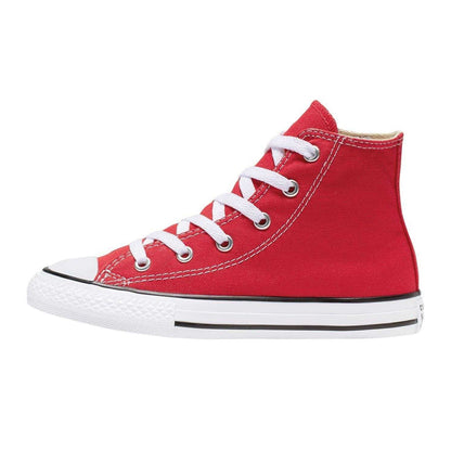 Red - Back - Converse Childrens-Kids Chuck Canvas High Cut Trainers